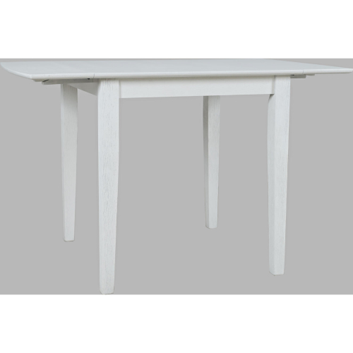 Eastern Tides 48" Drop Leaf Dining Table in Brushed White